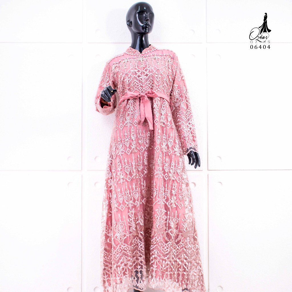 GAMIS OZIAS TILE CALENDULA 06404 LD 105 I Gamis Mewah Wisuda I Gamis Brisemade Muslim Nyaman