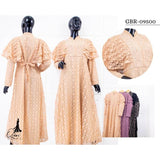 OZIAS BROKAT POLKA 09500 LD 105 I Gamis Fashion Muslimah I Gamis Remaja Kondangan Nyaman Panjang