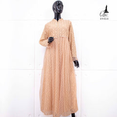 GAMIS OZIAS BROKAT IMPORT 09464 LD 105 I Gamis Fashion Muslimah I Gamis Busui Friendly Panjang Nyaman