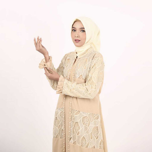 GAMIS OZIAS CERUTY PREMIUM 03950 LD 105 I Gamis Mewah Kondangan I Fashion Muslimah Dewasa l Busui Friendly Panjang Nyaman Santai