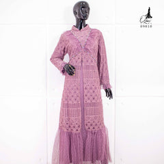 GAMIS OZIAS BROKAT BALIYA 09810 LD 105 I Gamis Pesta Kondangan I Gamis Wanita Muslimah Nyaman Santai