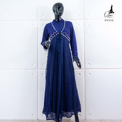GAMIS OZIAS BROKAT IMPORT 09356 LD 105 I Gamis Wisuda Wanita Muslimah Nyaman Panjang