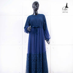 GAMIS OZIAS BROKAT FIMELA 09741 LD 105 & LD 120 I Gamis Tangan Balon I Gamis Kondangan Busui Friendly Nyaman Panjang Dress