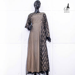 GAMIS OZIAS BROKAT ZIGZAG 09531 LD 105 I Gamis Lebaran Cantik I Gamis Wanita Kondangan Motif Muslim