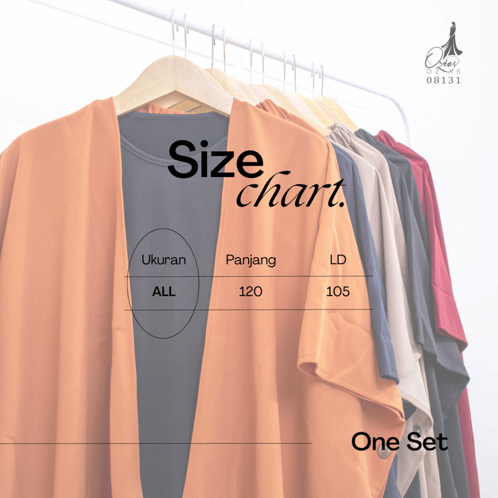 ONE SET OZIAS PREMIUM 08131 I Oneset Muslimah Remaja I Fashion Kondangan Cantik Wanita Panjang