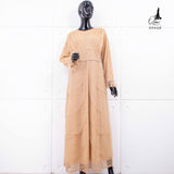 GAMIS OZIAS BROKAT POLKA 09468 LD 105 I Gamis Pesta Cantik I Gamis Muslimah Remaja Nyaman Panjang
