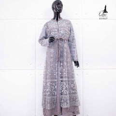 GAMIS OZIAS TILE BORDIR CHANTILY 03967 LD 105 I Gamis Kondangan Muslimah I Gamis Wisuda Wanita Nyaman Panjang