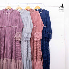 Ozias - Gamis Ozias Brokat 09430 Ld 105 I Gamis Lamaran Simpel I Gamis Pesta Cantik