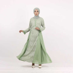 GAMIS OZIAS BROKAT FLORANCE 09888 LD 105 I Gaun Pesta Muslimah I Fahion Dewasa Muslim Busui Friendly Nyaman Panjang