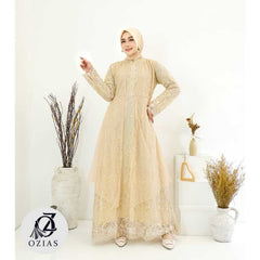 GAMIS OZIAS TILE ROSE 03914 LD 105 I Gamis Wanita Muslimah I Gamis Busui Friendly Mewah