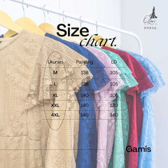 GAMIS OZIAS BROKAT GARDEN LACE 09836 LD 105CM I Gamis Simpel Wisuda I Gamis Lebaran Busui Friendly Muslim Nyaman