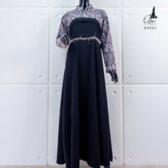 GAMIS OZIAS JETBLACK 03931 LD 105 I Gaun Remaja Muslimah I Fashion Muslim Nyaman Panjang Dress Santai