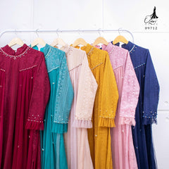 GAMIS OZIAS BROKAT IMPORT 09712 LD 105 I Gamis Kondangan Remaja Muslim Nyaman
