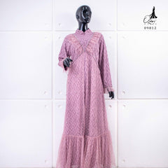 GAMIS OZIAS BROKAT ZIGZAG 09812 LD 105 I Gamis Pesta Muslimah I Fashion Muslim Busui Friendly Nyaman Panjang