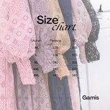 GAMIS OZIAS BROKAT LAURA 09545 LD 105 I Gamis Super Adem Simpel I Gamis Umroh Busui Friendly Nyaman Motif