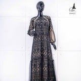 GAMIS OZIAS BROKAT FIMELA 09921 LD 105 & LD 120 I Gamis Mewah Pesta I Fashion Muslim Busui Friendly Fit Motif Nyaman Wanita Dress Panjang Santai Garis