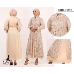 GAMIS OZIAS TILE PREMIUM IMPORT 09739 LD 105 I Gamis Pesta Kondangan I Fashion Muslimah Busui Friendly Santai