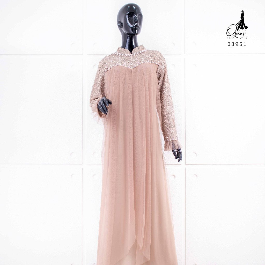 GAMIS OZIAS CERUTY 03951 I Gamis Kondangan Import I Fashion Muslimah  Nyaman Panjang