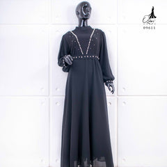 GAMIS OZIAS SIFON CERUTY 09611 LD 105 I Gamis Simpel Kondangan I Fashion Muslimah Busui Friendly Wanita Panjang Nyaman