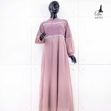 GAMIS OZIAS BROKAT COMBI SIFON 09599 LD 105  I Gamis Simpel Umroh Muslim Nyaman
