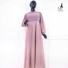 GAMIS OZIAS BROKAT COMBI SIFON 09599 LD 105  I Gamis Simpel Umroh Muslim Nyaman