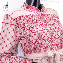 GAMIS OZIAS TILE FLORA 06407 LD 105 I Gaun Simpel Wisuda I Gamis Lebaran Muslim Nyaman