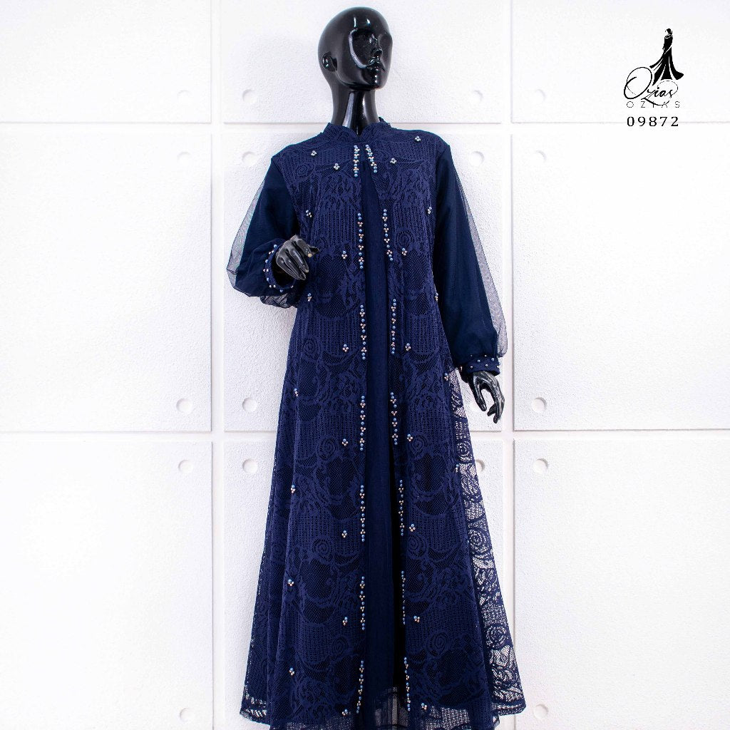 GAMIS OZIAS BROKAT HARUKA 3D 09872 LD 105 & LD 120I Gamis Remaja Muslimah I Fashion Muslimah. Fit Motif Nyaman Panjang Santai Wanita Dress Mewah 2XL