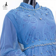 GAMIS OZIAS BROKAT FIORA 09963 LD 105 I Gamis Fashion Wanita I Gamis Kondangan Muslim Nyaman Panjang