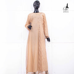 GAMIS OZIAS BROKAT ZIGZAG 09531 LD 105 I Gamis Lebaran Cantik I Gamis Wanita Kondangan Motif Muslim