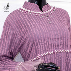 Ozias - Gamis Ozias Brokat 09430 Ld 105 I Gamis Lamaran Simpel I Gamis Pesta Cantik