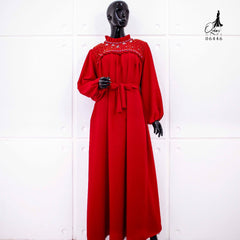 GAMIS OZIAS ZARACREPE PREMIUM 06446 LD 105 I Gamis Kondangan Muslimah I Gamis Wisuda Cantik Nyaman Panjang
