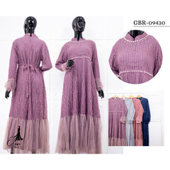 Ozias - Gamis Ozias Brokat 09430 Ld 105 I Gamis Lamaran Simpel I Gamis Pesta Cantik