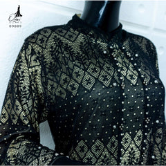 GAMIS OZIAS FLORANCE RUMBAI 09889 LD 105CM I Gamis Mewah Pesta I Gamis Home Nyaman Muslim