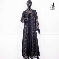GAMIS OZIAS BROKAT KAGURA 09407 LD 105 I Gamis Kondangan Simpel I Gamis Pesta Dewasa