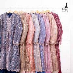 GAMIS OZIAS TILE ROMPI 07013 LD 105 I Gamis Kondangan Cantik I Gamis Fashion Lamaran Nyaman Panjang