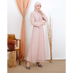 GAMIS OZIAS BROKAT KAGURA 09407 LD 105 I Gamis Kondangan Simpel I Gamis Pesta Dewasa
