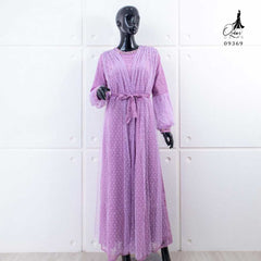GAMIS OZIAS BROKAT 09369 LD 105 I Gamis Tangan Balon I Gamis Formal Nyaman Panjang Mewah