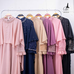GAMIS OZIAS BROKAT 10 IN 1 09353 LD 105 I Gamis Super Mewah I Gamis kondangan  Muslim Nyaman Fit Motif