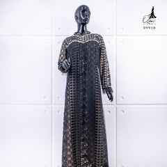 GAMIS OZIAS BROKAT FIMELA 09918 LD 105 I Gamis Pesta Muslimah Panjang Mewah