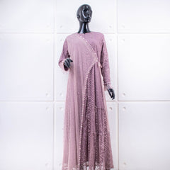 GAMIS OZIKO BROKAT IORA CEILO 09916 LD 105CM I Gamis Mewah Kondangan I Gamis Busui Friendly Muslim Nyaman
