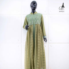 Ozias - Gamis Brokat Import 09925 Ld 105 I Gamis Kondangan Wanita I Gamis Cantik Wanita