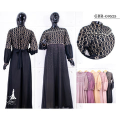 GAMIS OZIAS TILE DOT 09525 LD 105 l Gamis Premium l Fashion Muslimah   Nyaman Panjang
