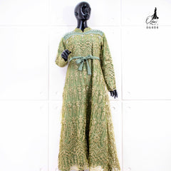 GAMIS OZIAS TILE CALENDULA 06404 LD 105 I Gamis Mewah Wisuda I Gamis Brisemade Muslim Nyaman