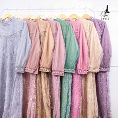 GAMIS OZIAS TILE LILY 03912 LD 105 I Gamis Mewah Kondangan I Fashion Muslimah  Motif Nyaman