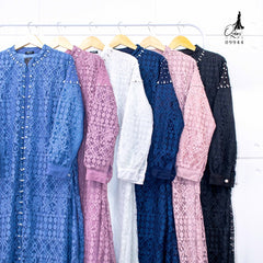 GAMIS OZIAS BROKAT FIMELA 09944 LD 105 I Gamis Wanita Cantik I Gamis Pesta Kondangan