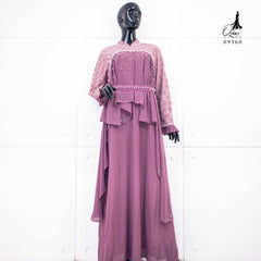GAMIS OZIAS BROKAT IMPORT 09360 LD 105 I Gamis Rompi 1 in 10 I Gamis Fashion Muslimah Nyaman Panjang
