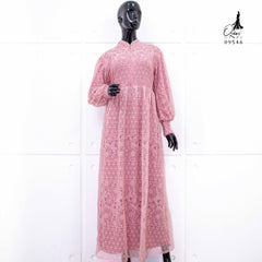 GAMIS OZIAS BROKAT IMPORT 09546 LD 105 I Gamis Kondangan Simpel I Gamis Remaja Cantik Fit Muslim Nyaman