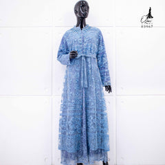 GAMIS OZIAS TILE BORDIR CHANTILY 03967 LD 105 I Gamis Kondangan Muslimah I Gamis Wisuda Wanita Nyaman Panjang
