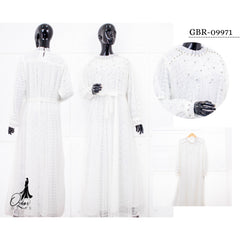 GAMIS OZIAS BROKAT PREMIUM 09971 LD 105 I Gamis Pesta Wanita I Gamis Wisuda Cantik   Muslim Nyaman
