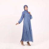 GAMIS OZIAS BROKAT FIMELA 09921 LD 105 & LD 120 I Gamis Mewah Pesta I Fashion Muslim Busui Friendly Fit Motif Nyaman Wanita Dress Panjang Santai Garis